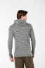 Thor Hoodie - %100 Merinos Yünü Erkek Kapşonlu Çizgili Uzun Kollu Termal İçlik